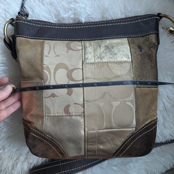 Coach Patchwork Leather Shoulder Bag*see Callouts - Picture 13 of 14